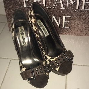 Naughty Monkey Houndstooth Heels